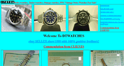 Desktop Screenshot of dtwatches.com